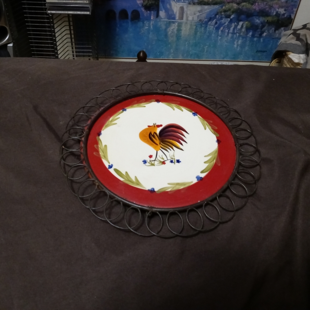 🍪🍲AVON TABLE ROOSTER COASTER🏤🐴 - Picture 7 of 11